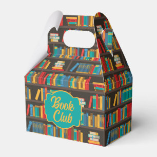 Bookshelf Reading Love Favor Box