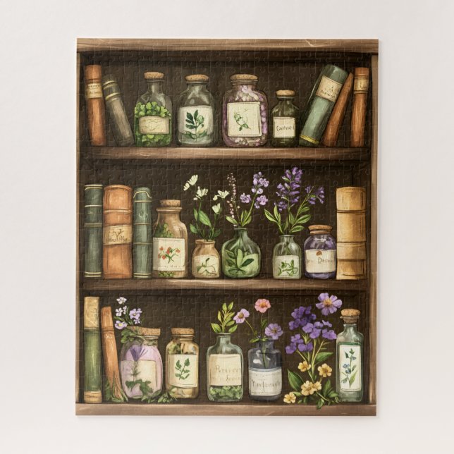 Bookshelves and Herbals Jigsaw Puzzle (Vertical)