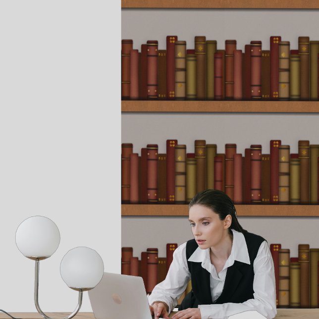 Bookshelves Trompe l'oeil  Wallpaper (Creator Uploaded)