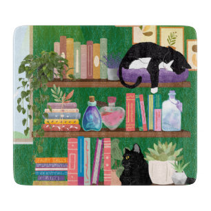 Bookstore cats cutting board
