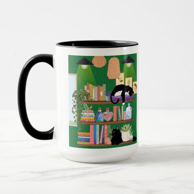 Bookstore cats mug (Left)