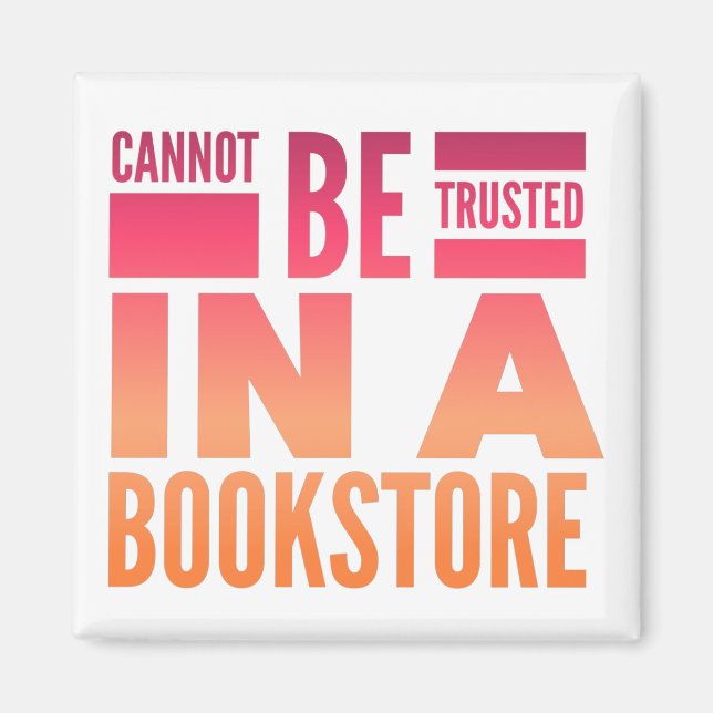 Bookstore Reading Love Magnet (Front)