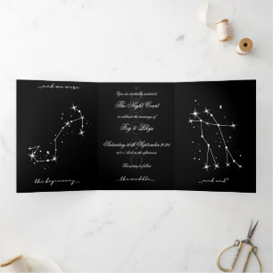 BookTok Romantacy Wedding Invite - Scorpio/Gemini