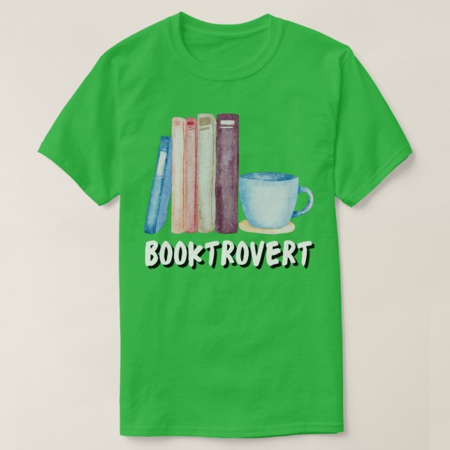 Booktrovert 8 T-Shirt (Design Front)