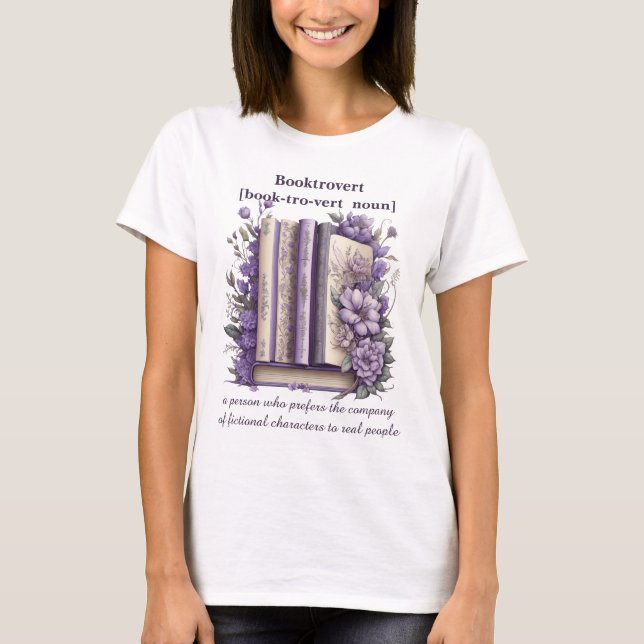 Booktrovert Book Lover T-Shirt (Front)
