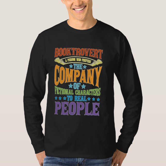 Booktrovert Definition Description ---- T-Shirt (Front)