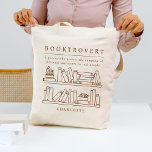 Booktrovert Editable Colour Book Lover Tote Bag<br><div class="desc">This lovely design can be customized to your favourite colour combinations. Makes a great gift! Find stylish stationery and gifts at our shop: www.berryberrysweet.com.</div>