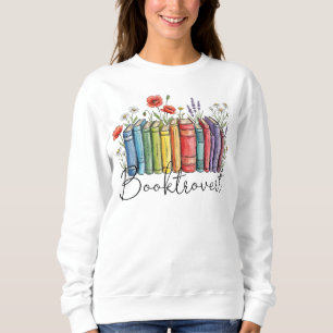 Booktrovert, funny book lover design sweatshirt