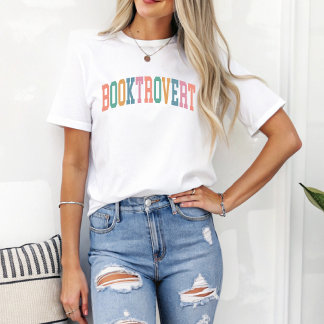 Booktrovert Sporty Bookish Gift for Book Lover T-Shirt