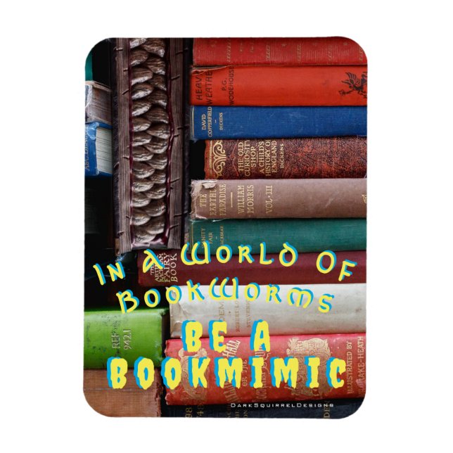 Bookworm Bookmimic Magnet (Vertical)