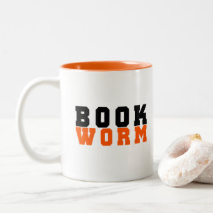 Bookworm, Books lover Two-Tone Coffee Mug
