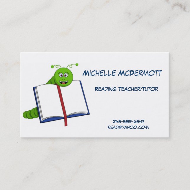 Bookworm Business Card (Front)