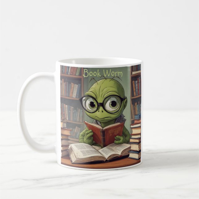 Bookworm  coffee mug (Left)