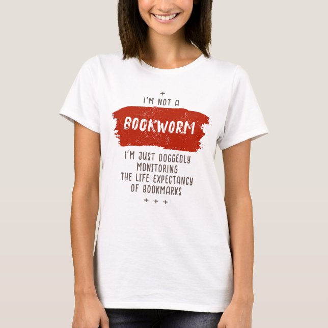 Bookworm Definition Funny T-Shirt (Front)
