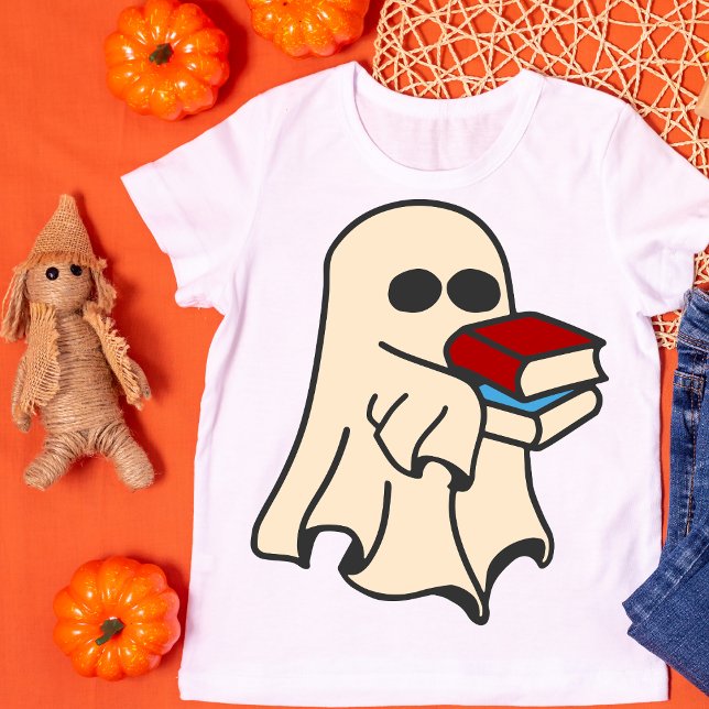 Bookworm Ghost Halloween T-Shirt (Creator Uploaded)