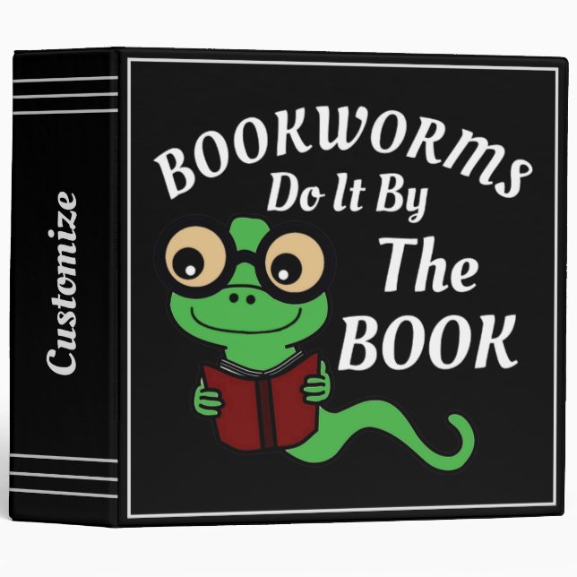 Bookworm Humour Binder (Front/Spine)