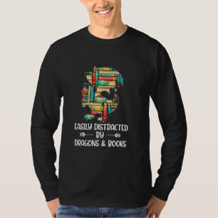 Bookworm Idea Animal Reader Book Dragon T-Shirt