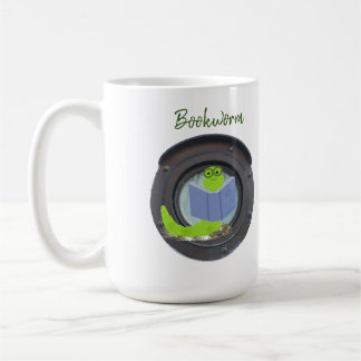 Bookworm in a Porthole Coffee Mug