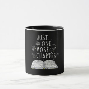 bookworm just one more chapter reading books mug