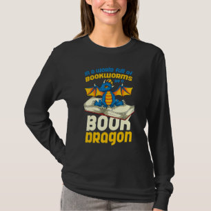 Bookworm Librarian Books Reading  Book Dragon T-Shirt