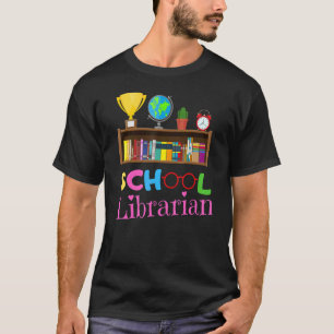 Bookworm Library Worker Cute School Librarian T-Shirt