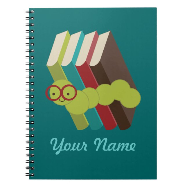 Bookworm Personalized Reading Notes Journal (Front)