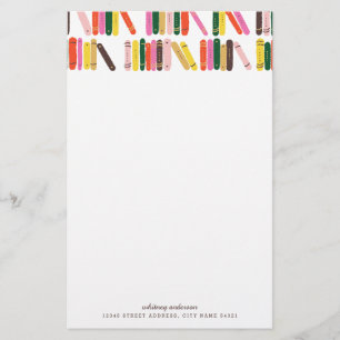 Bookworm Personalized Stationery