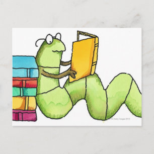 Bookworm Postcard