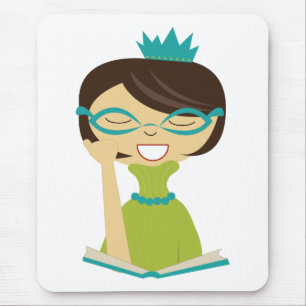 Bookworm Princess Mousepad for Kids
