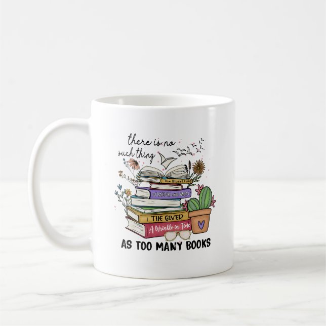 Bookworm Reader Coffee Mug cadeau pour Book Lover (Gauche)