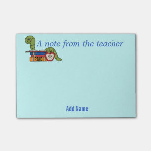 Bookworm Sticky Notes for Teachers