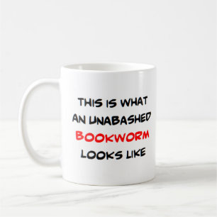 bookworm, unabashed coffee mug