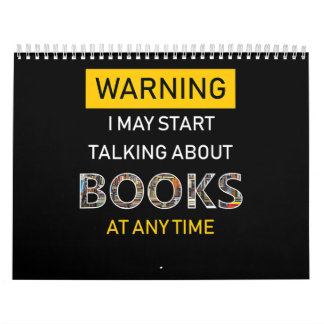 bookworm warning funny bookish reading book nerds calendar