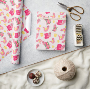 Bookworm Wrapping Paper