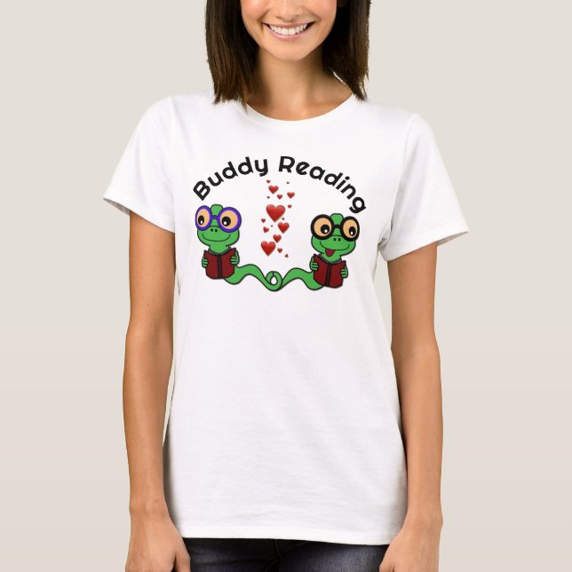 Bookworms Buddy Reading T-Shirt (Front)
