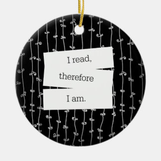 Bookworm's motto Ornament