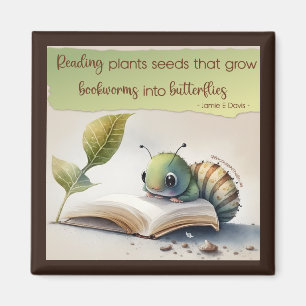 Bookworms to Butterflies Magnet