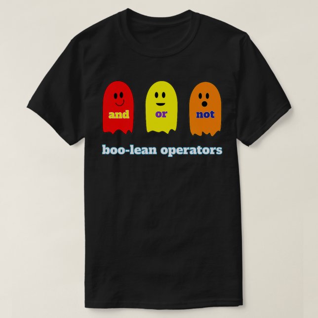Boolean Operators Math Numbers Costume Halloween W T-Shirt (Design Front)