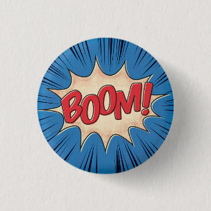 Boom! 1 Inch Round Button