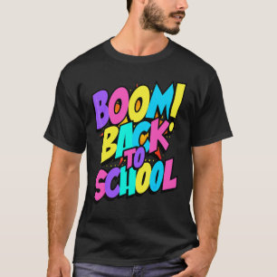 Boom Back To School 1st Day Of School Teacher Stud T-Shirt