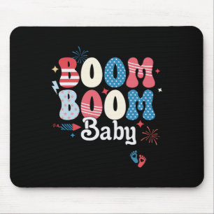 Boom Boom Baby 4th July Independence Day Tee Mouse Pad