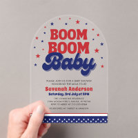 Boom Boom Baby 4th July Patriotic Baby Shower 