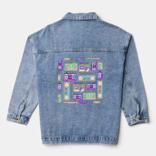 Boom Box coloré Denim Jean Jacket