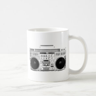 Boom Box Ghetto Blaster 80s 70s Cassette player Coffee Mug