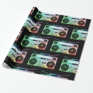 BOOM box Wrapping Paper, Hip Hop Paper