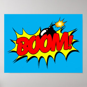Boom - Comic Sign / Poster