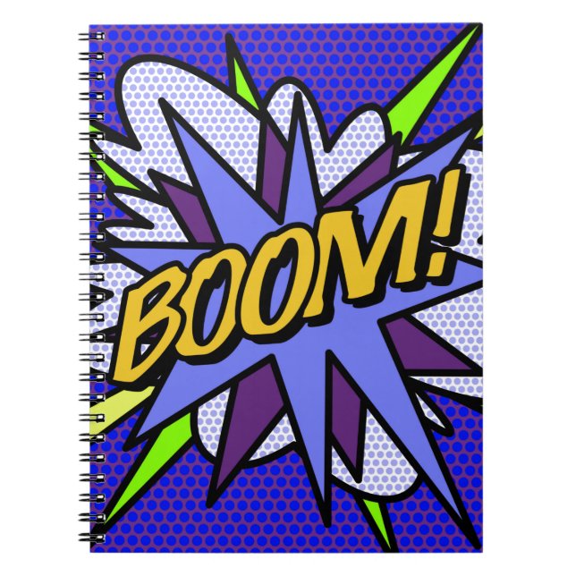 BOOM Cool Fun Retro Comic Book (Front)