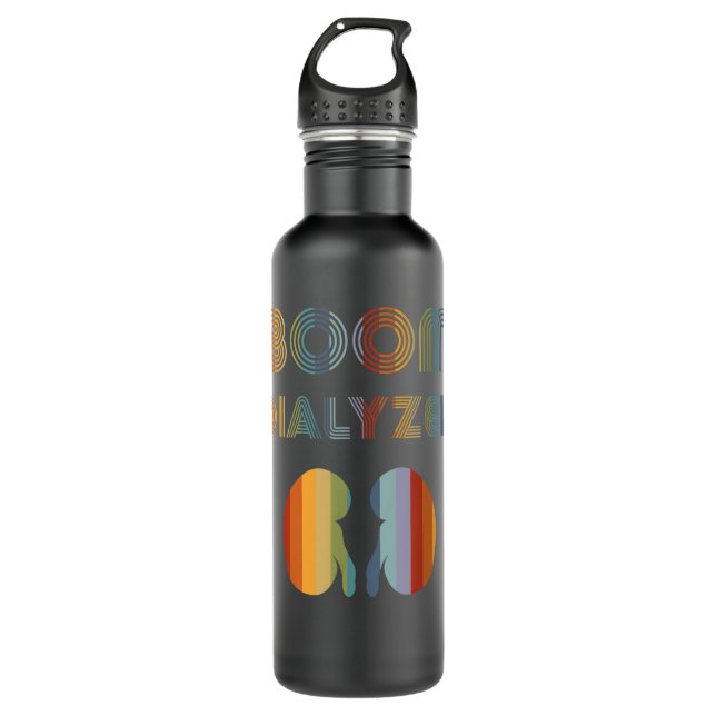 Boom Dialyzed  Dialysis Nurse Kidney Transplant Te 710 Ml Water Bottle (Front)