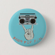 Boom For Real button