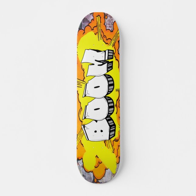 Boom Graffiti Custom Personalized Cool Skateboard (Front)